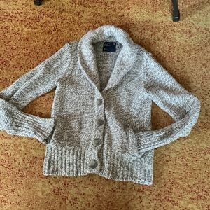 American Eagle knit button sweater with pockets